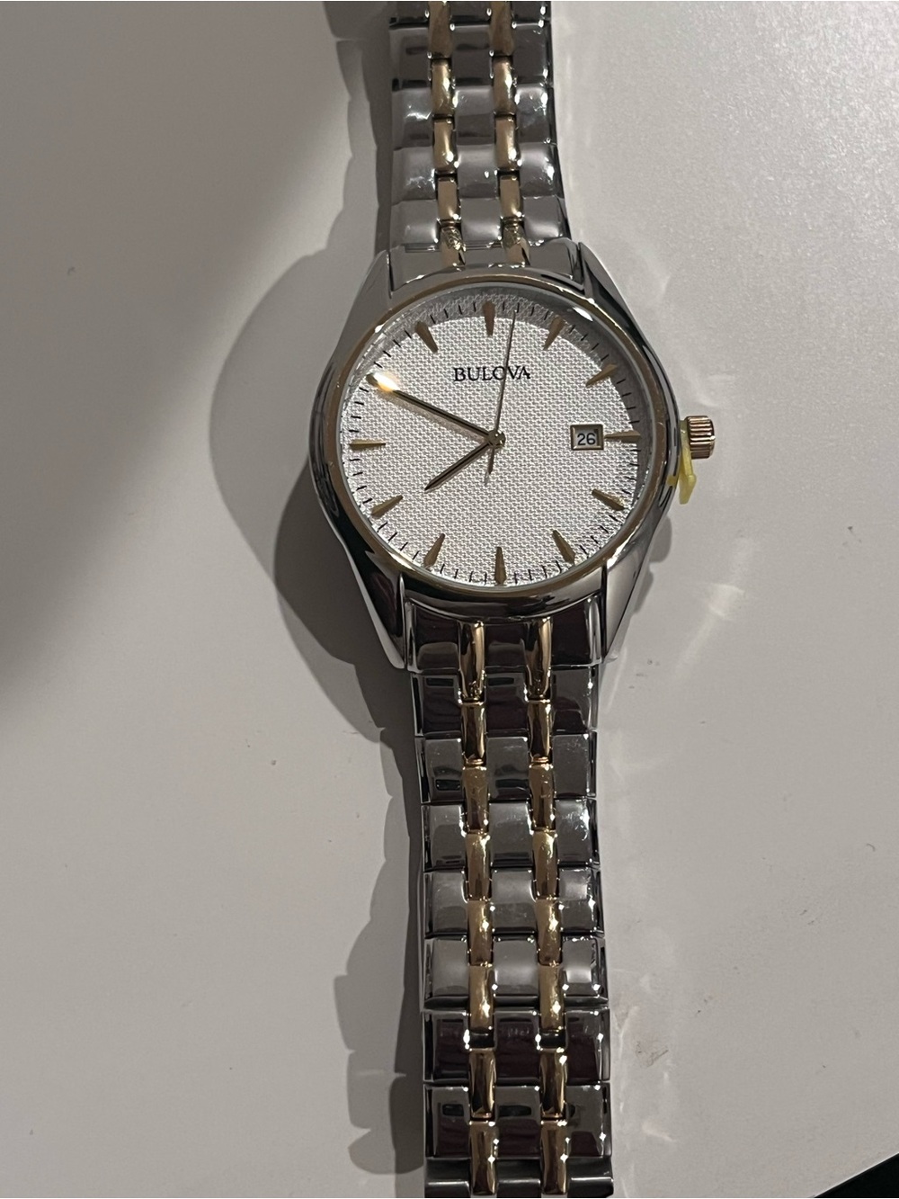 Bulova Men's Sutton Two-Tone Stainless Steel Bracelet Watch 40mm nwt - Picture 6 of 8